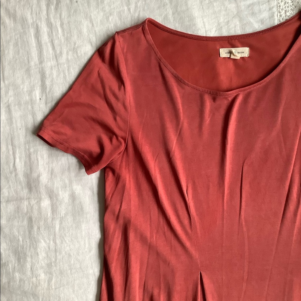 Rust flowy dress